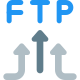 FTP application for data uploading from multiple sources icon