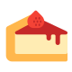 Tarta de queso con fresas icon