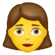 testa di donna-emoji icon