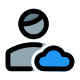 Cloud Computing user profile for job portfolio website icon