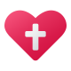 croce del cuore icon