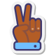 Hand Peace Skin Type 3 icon