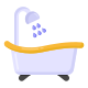 Dusche und Badewanne icon