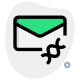 Sending a mail coded DNA sequence digital fire icon