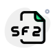 SF2 file extension is most commonly used for SoundFont sound bank files icon