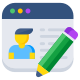 Online Profile Writing icon