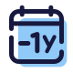 Minus 1 Year icon