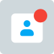 New phone contact generated in application template icon
