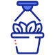 Hanging plant basket icon