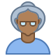 pessoa-velha-mulher-pele-tipo-6 icon