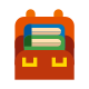 Books inside a Bag icon