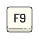 F9 Key icon