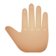 손등을 키운 중간색의 밝은 피부색 icon