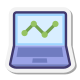 Laptop Analytic icon