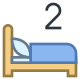 Dos camas icon