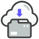 Cloud download icon