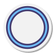 細い線の丸で囲まれた icon