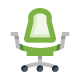 Ergonomic chair icon