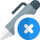 Delete digital pen from device list layout icon