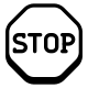 Panneau stop icon