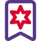 Medium rank homeguard of strip and star uniform badge icon