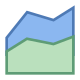 Flächendiagramm icon