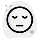 Pictorial representation of sad face emoticon layout icon