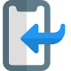 Smartphone backup option isolated on a white background icon