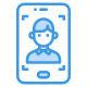 détection-de-visage-externe-technologie-smartphone-itim2101-bleu-itim2101 icon