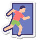 Notausgangsschild icon