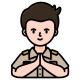 man-officers-teacher-greeting-sawasdee-Thailand-welcome-gesture icon