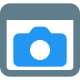 Button for uploading pictures on a website make a tool icon