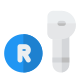 Right side pairing only earphones dongle accessory icon