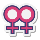 Feminino duplo icon