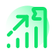 Growth And Flag icon