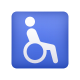 simbolo-emoji della sedia a rotelle icon