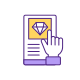Online Marriage Diamond Ring Proposal icon