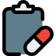 Report and chart notes from the drug list and allergies icon