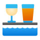 Bar a bordo piscina icon