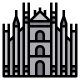 monumentos-externos-de-la-catedral-de-milán-itim2101-color-lineal-itim2101 icon