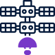 station-spatiale-externe-voyageur-espace-ligne-mixte-solide-yogi-aprelliyanto icon