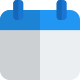 Business meeting planner and timetable organized on calendar icon