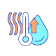 Release of Water and Heat icon