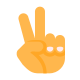 Hand Peace Skin Type 2 icon