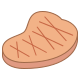 Bistecca ben cotta icon
