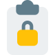 Clipboard Lock icon