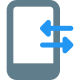 Mobile data cellular internet connection arrows Logotype icon