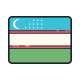 bandera-de-uzbekistán icon