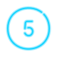 Circled 5 icon