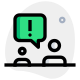 Alert notification between multiple chat messenger users icon